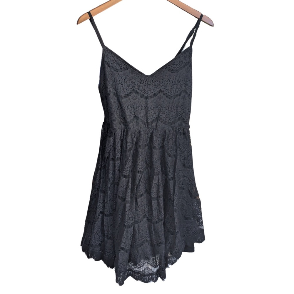 Hurley Black Lace Detail Dress